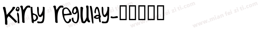 Kirby regulay字体转换